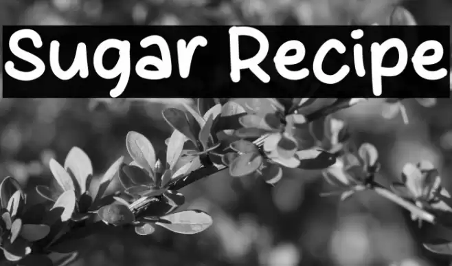 Sugar Recipe Caratteri examples
