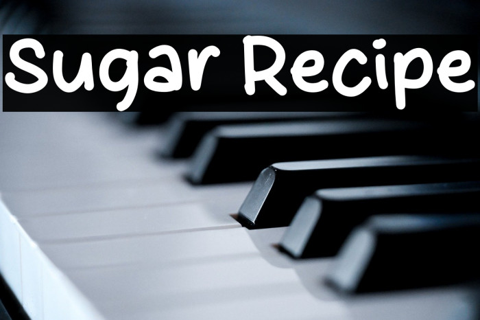 Sugar Recipe Example 3