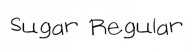 Sugar Regular  Frei Schriftart Herunterladen