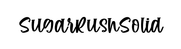 Sugar Rush Solid  Free Fonts Download