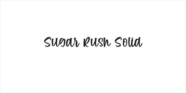 Sugar Rush Solid Logo