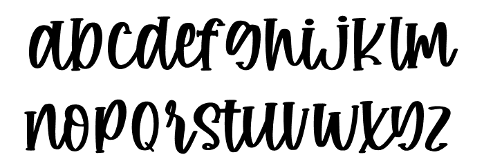 Sugar Rush Solid Font LOWERCASE