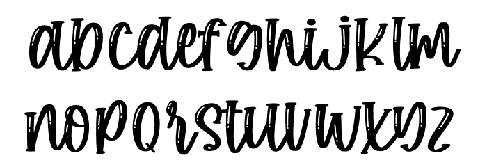 Sugar Rush Font LOWERCASE
