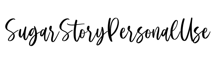 Sugar Story Personal Use  font caratteri gratis