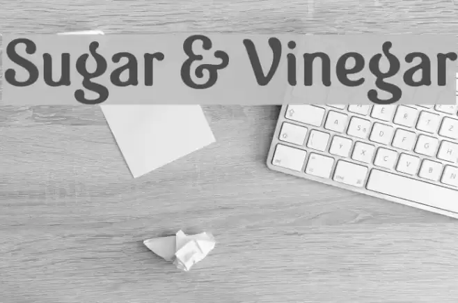 Sugar & Vinegar Font examples