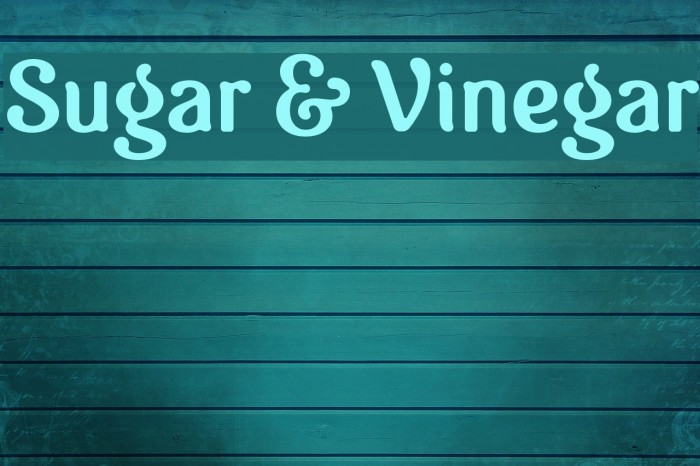 Sugar & Vinegar Polices examples