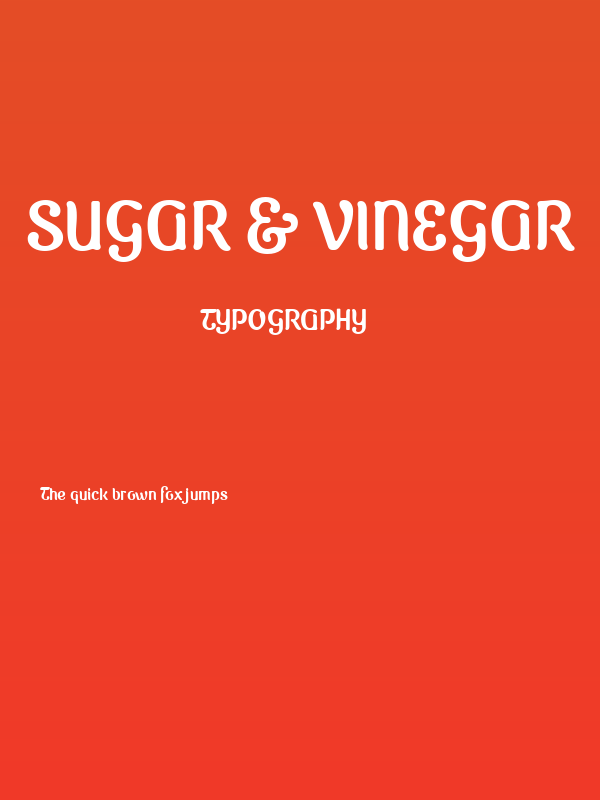 Sugar & Vinegar Poster