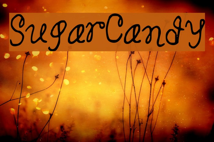 SugarCandy Font examples
