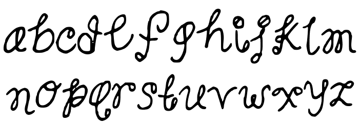 SugarCandy Font LOWERCASE