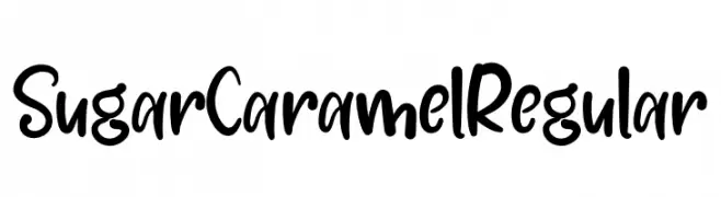 SugarCaramelRegular  Frei Schriftart Herunterladen