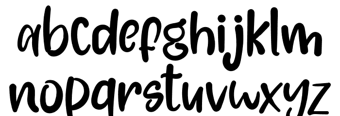SugarCaramelRegular Font LOWERCASE