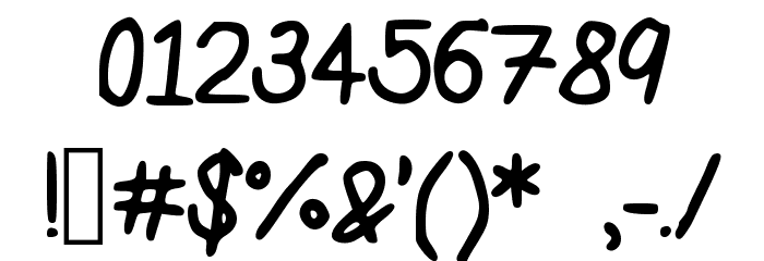 SugarLemonade Font OTHER CHARS