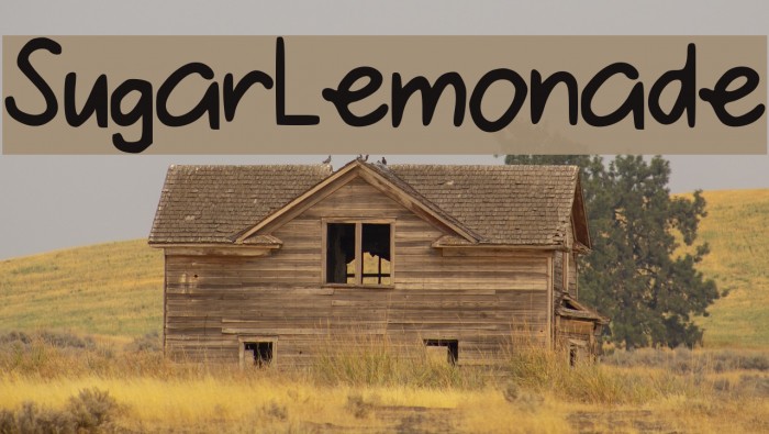 SugarLemonade Font examples