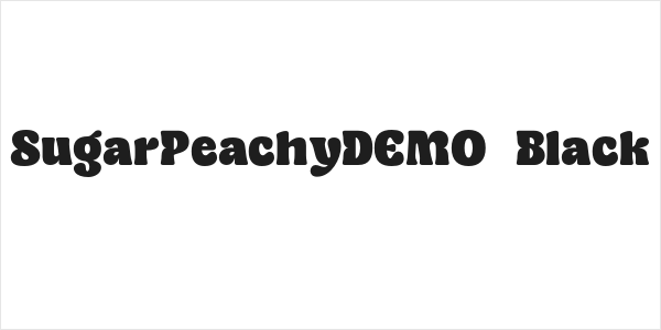 SugarPeachyDEMO-Black Logo
