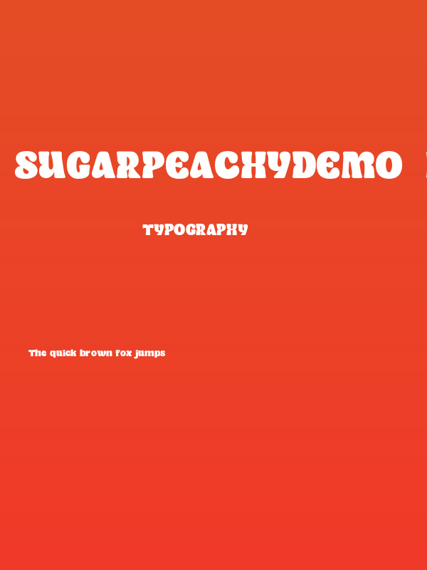SugarPeachyDEMO-Black Poster