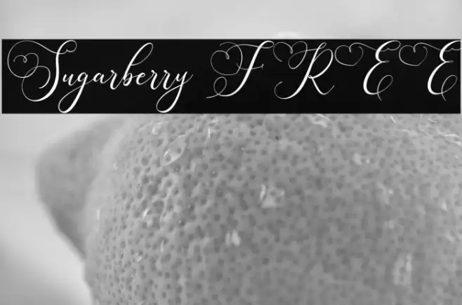 Sugarberry FREE Font examples