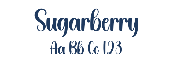 Sugarberry Font Preview