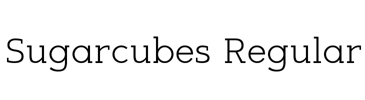 Sugarcubes Regular Font