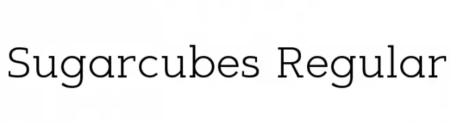 Sugarcubes Regular  Fuentes Gratis Descargar