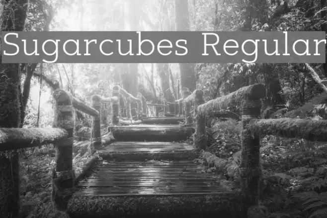 Sugarcubes Regular Font examples