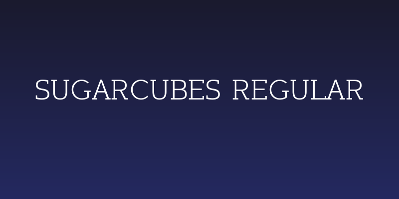 Sugarcubes Regular Social Header