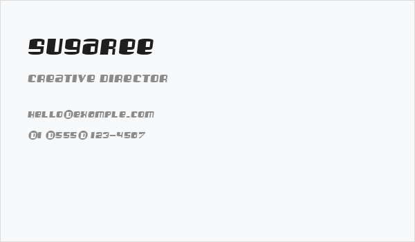 Sugaree Business Card
