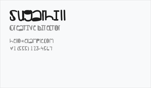 Sugarhill Business Card