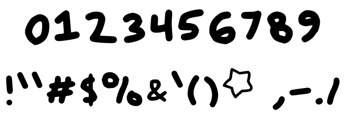 Sugarlike Bold Font OTHER CHARS