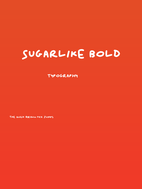 Sugarlike Bold Poster