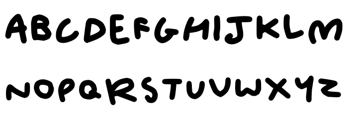 Sugarlike Bold Font LOWERCASE