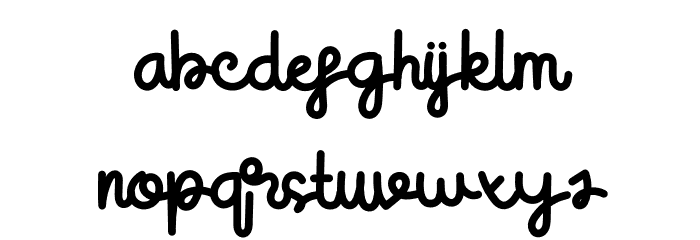 Sugarly Font LOWERCASE