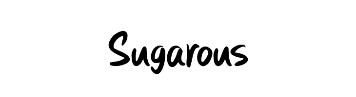 Sugarous  les polices de caractères gratuit tlcharger