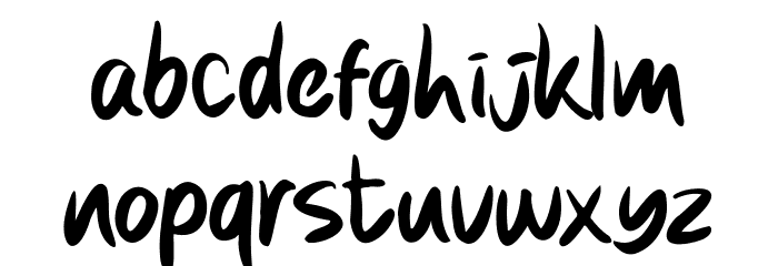Sugarous Font LOWERCASE