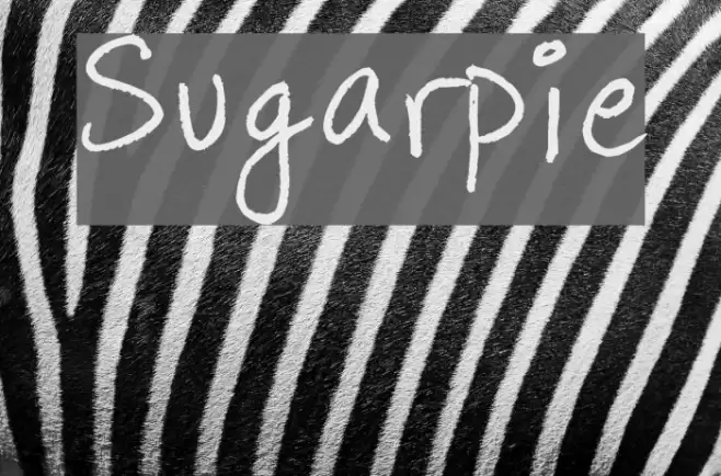 Sugarpie फ़ॉन्ट examples