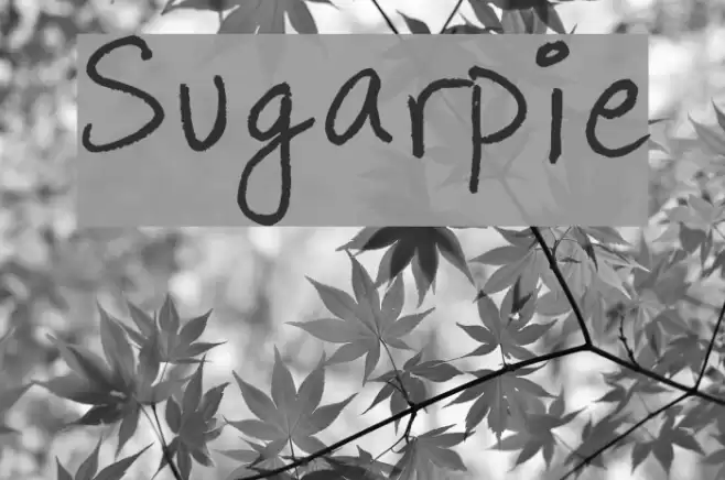 Sugarpie फ़ॉन्ट examples