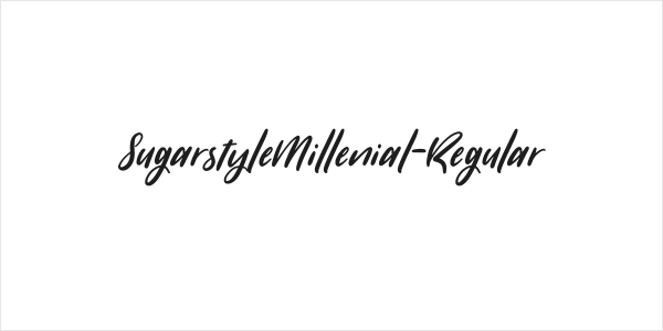 SugarstyleMillenial-Regular Logo