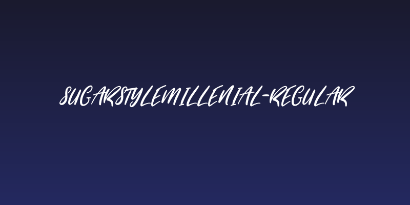 SugarstyleMillenial-Regular Social Header