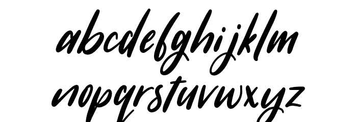SugarstyleMillenial-Regular Font LOWERCASE
