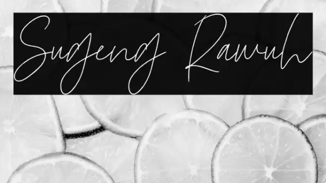 Sugeng Rawuh Font examples