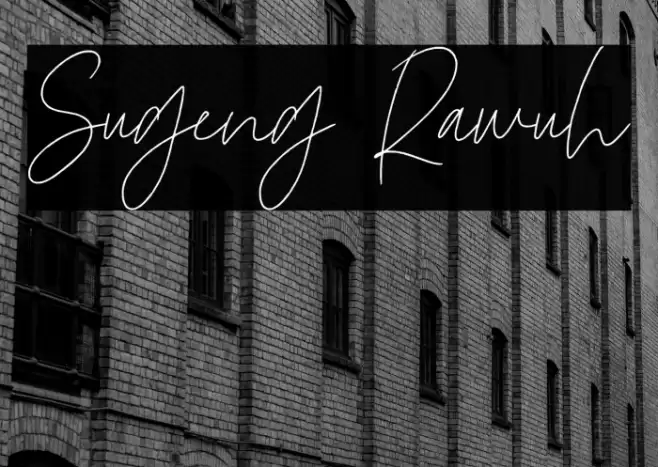 Sugeng Rawuh Font examples