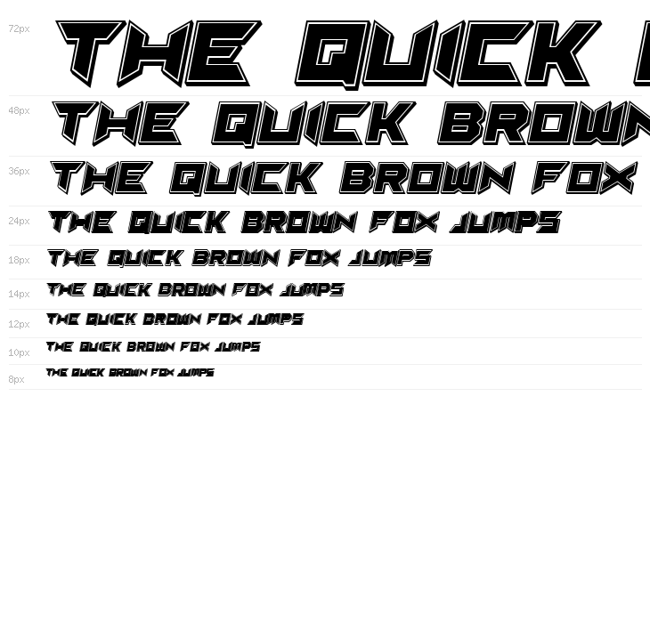 Suggested 3D Filled Italic Waterfall