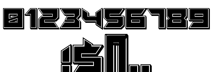 Suggested 3D Filled Regular Font OTHER CHARS