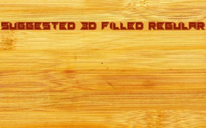 Suggested 3D Filled Regular Example 3