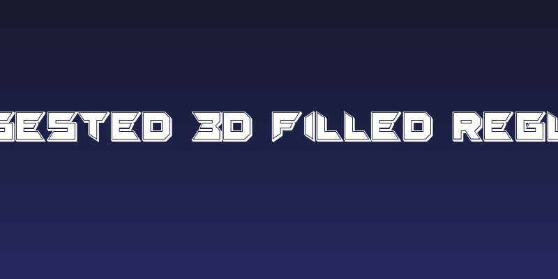 Suggested 3D Filled Regular Social Header