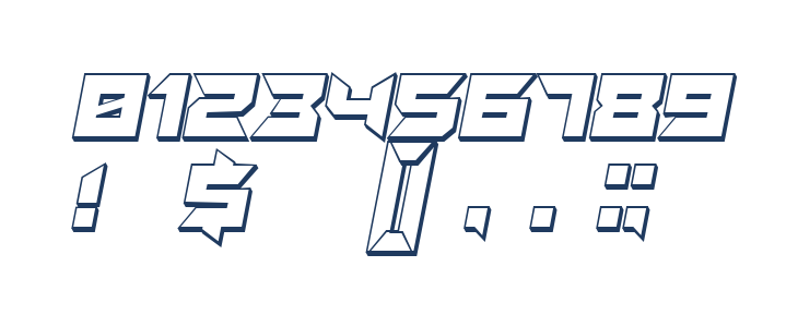 Suggested 3D Italic Other Characters