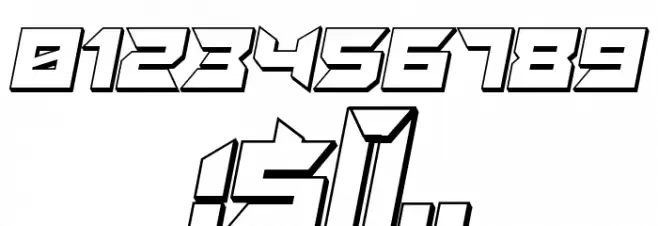 Suggested 3D Italic Font OTHER CHARS