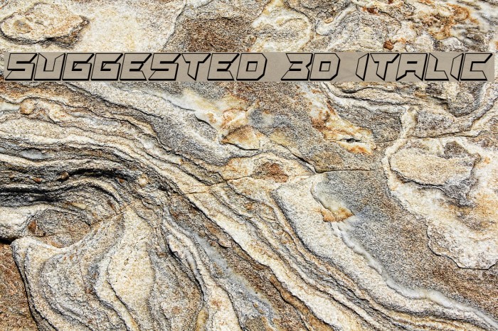 Suggested 3D Italic Example 3