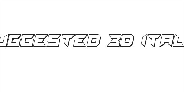 Suggested 3D Italic Logo