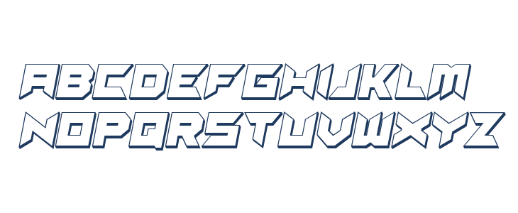 Suggested 3D Italic Lowercase