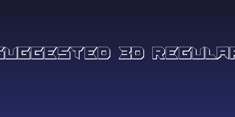 Suggested 3D Regular Social Header